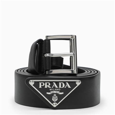 cintura uomo prada prezzo|Cinture Prada in Pelle Nero taglia 85 cm .